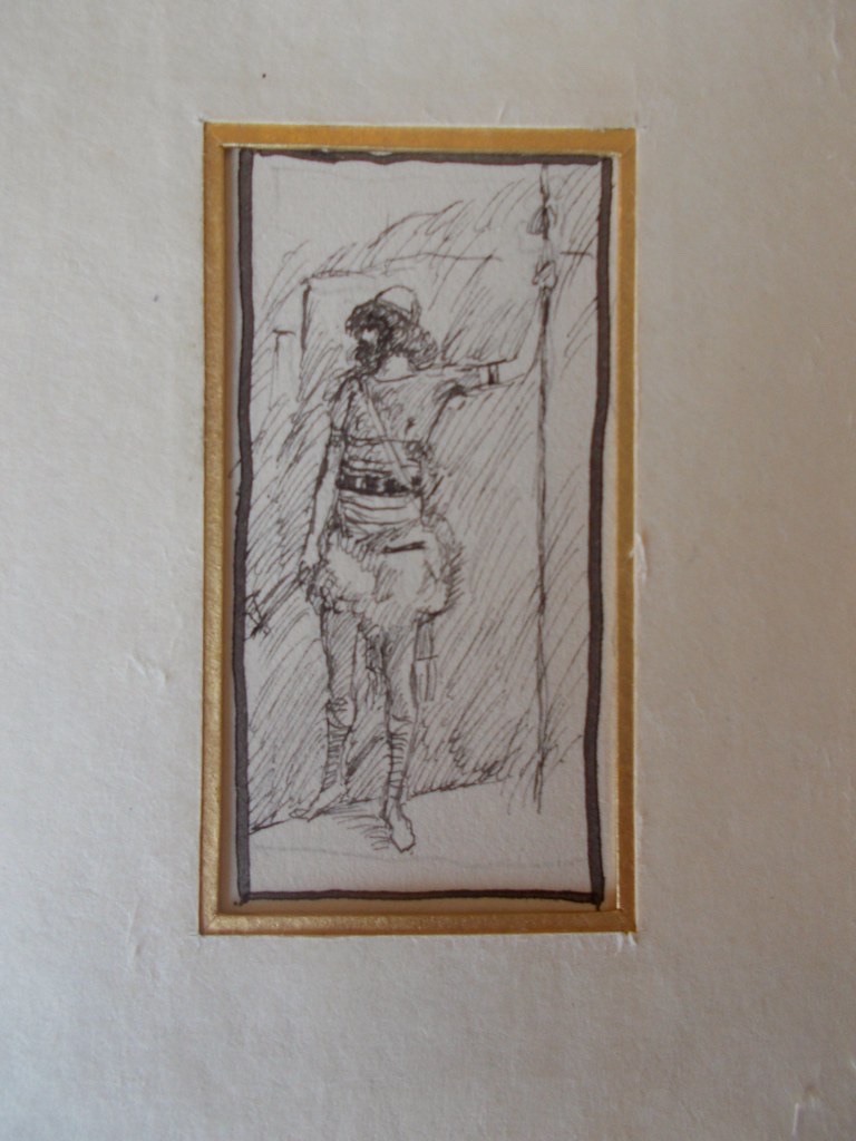 Yehudah, son of Yaakov, standing in a robe